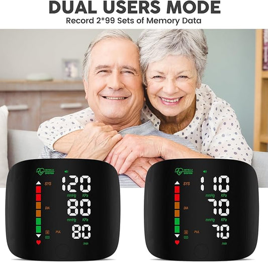 Smart Wrist BP Monitor LED Display