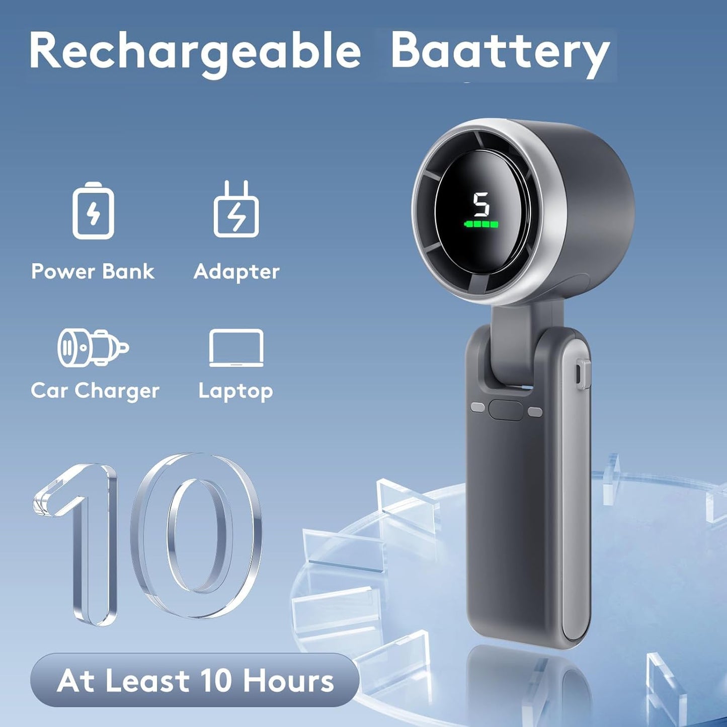 Smart 5-Speed Mini Turbo Fan